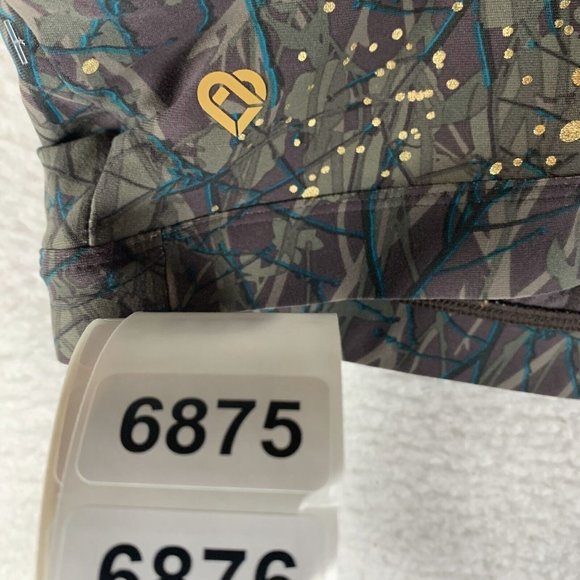 Colosseum Sports Bra Women's‎ Large Green Stretch Strappy Criss Cross Back 6875 - Picture 7 of 7